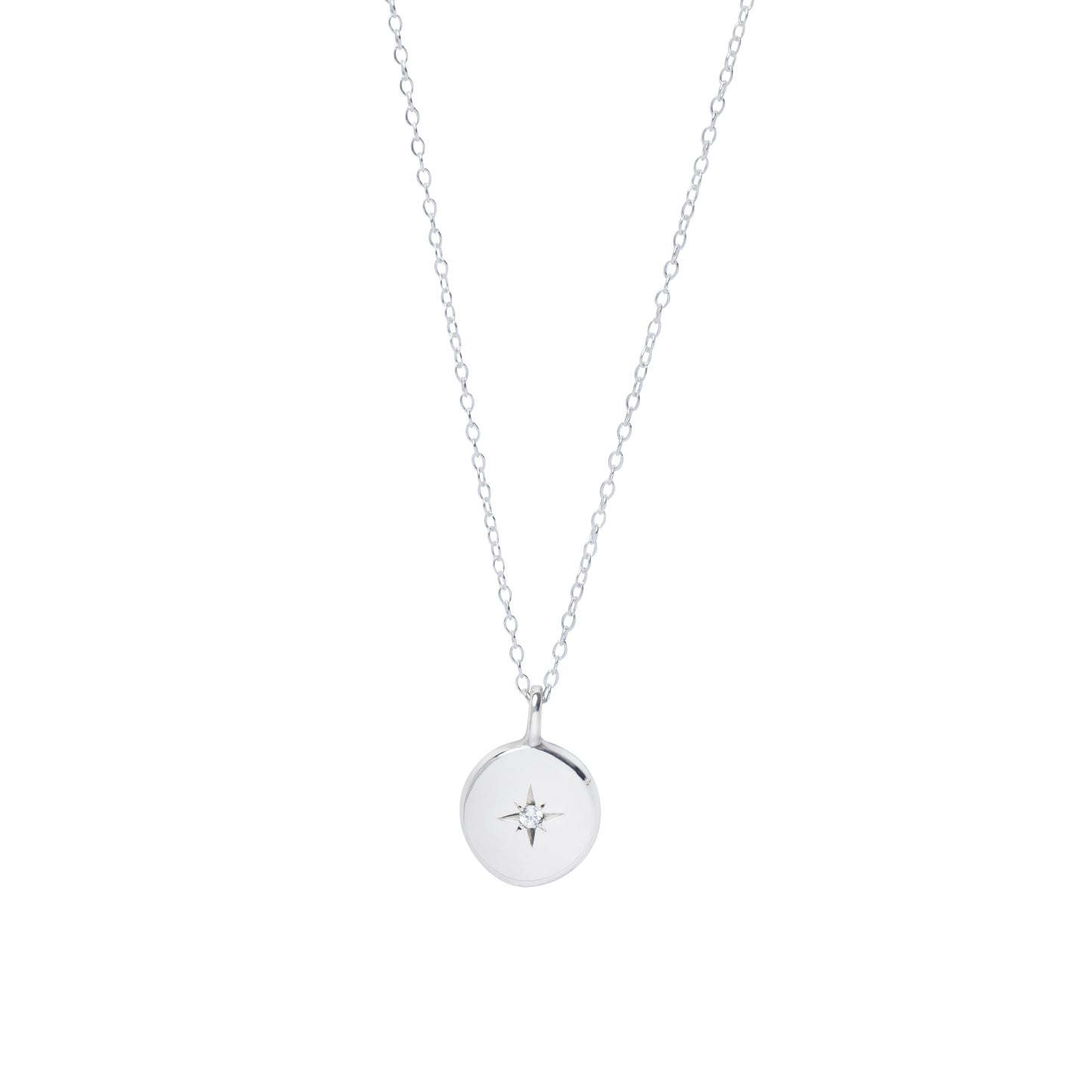Astra Pendant Necklace in Silver & 9ct Gold (Available in your birthstone)