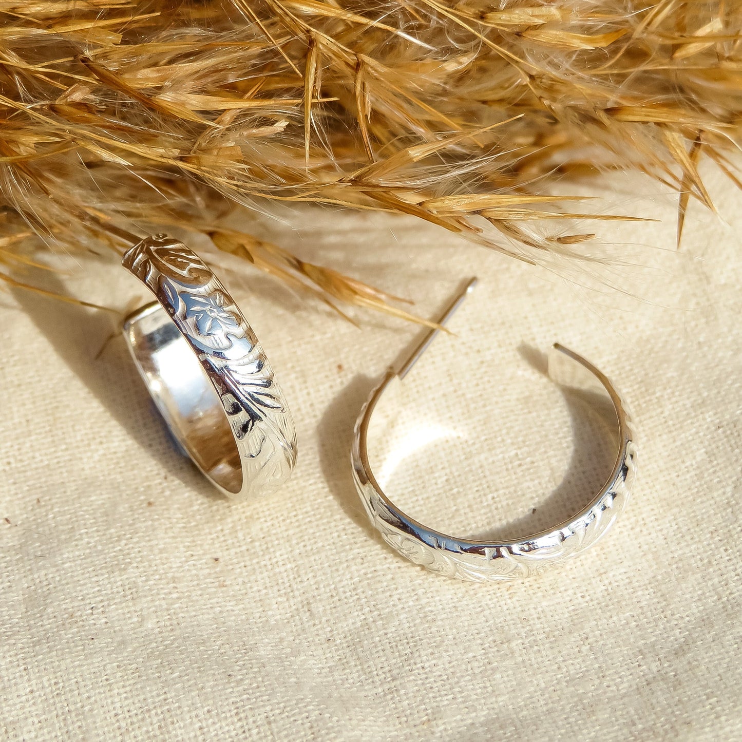 The Blossom Hoops In Silver