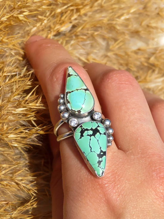 Load image into Gallery viewer, The Calypso Turquoise Ring In Sterling Silver
